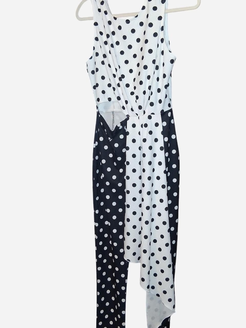 VENUS Black and White Polka Dot Jumpsuit